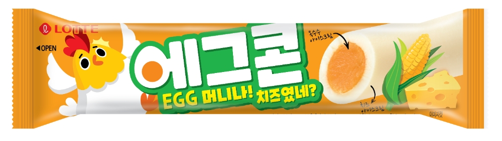 롯데푸드, 에그머니나 콘치즈였네 '에그콘' 아이스바 출시