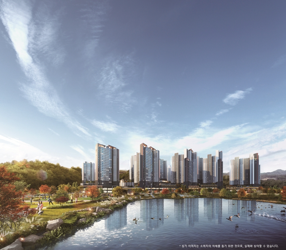 오산 롯데캐슬 스카이파크 주경투시도.(사진=롯데건설)