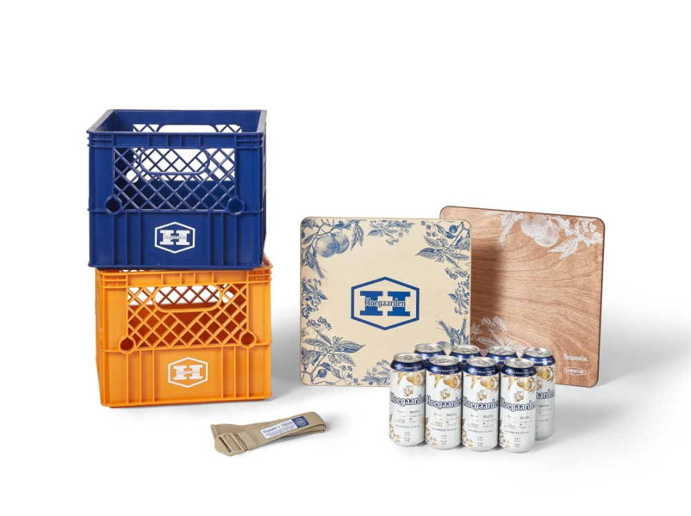 호가든X하이브로우, 캠핑용 밀크박스 패키지 선봬