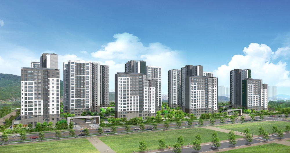 운서역 푸르지오 더 스카이 투시도.(사진=대우건설)