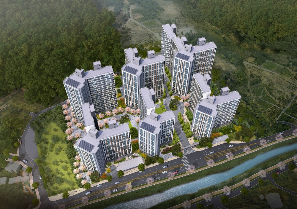 e편한세상 금산 프라임포레 조감도.