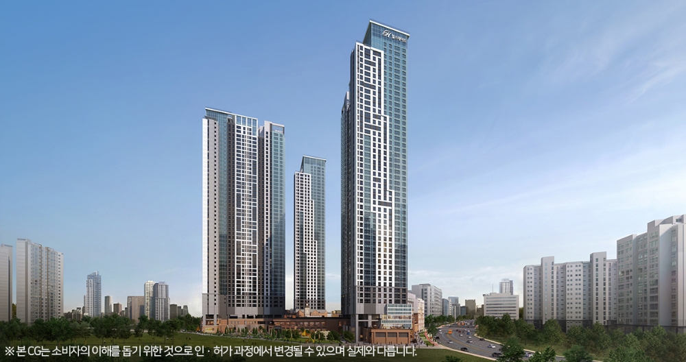 힐스테이트 고덕 센트럴 주경 투시도