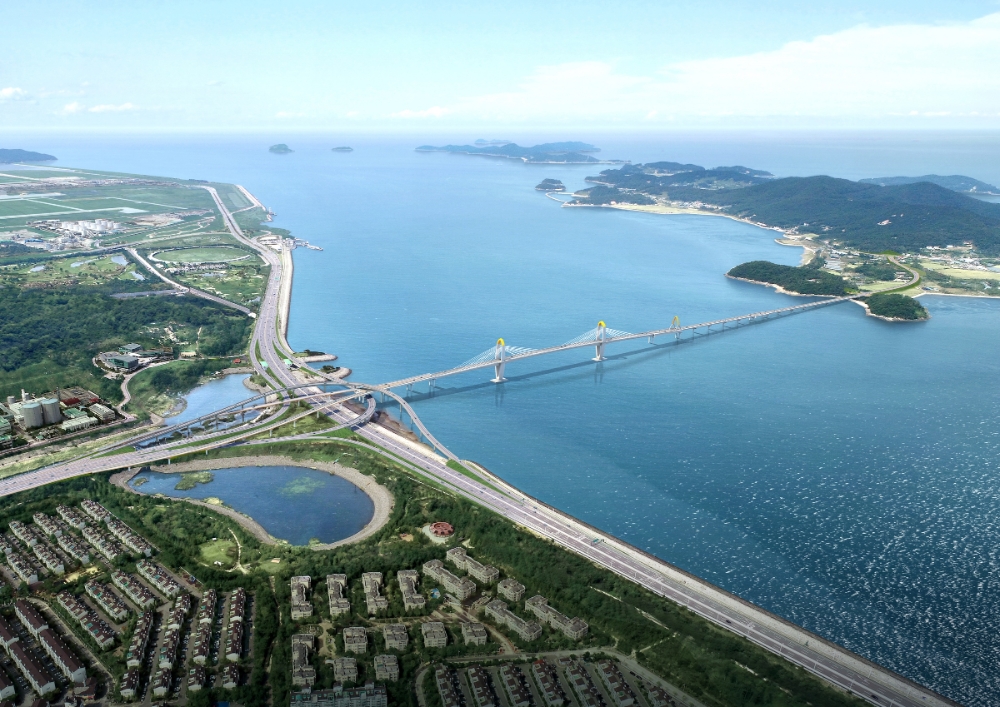 영종~신도 평화도로.(사진=한화건설)