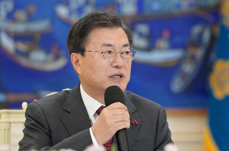 문재인 대통령이 발언하고 있는 모습. 사진=연합뉴스