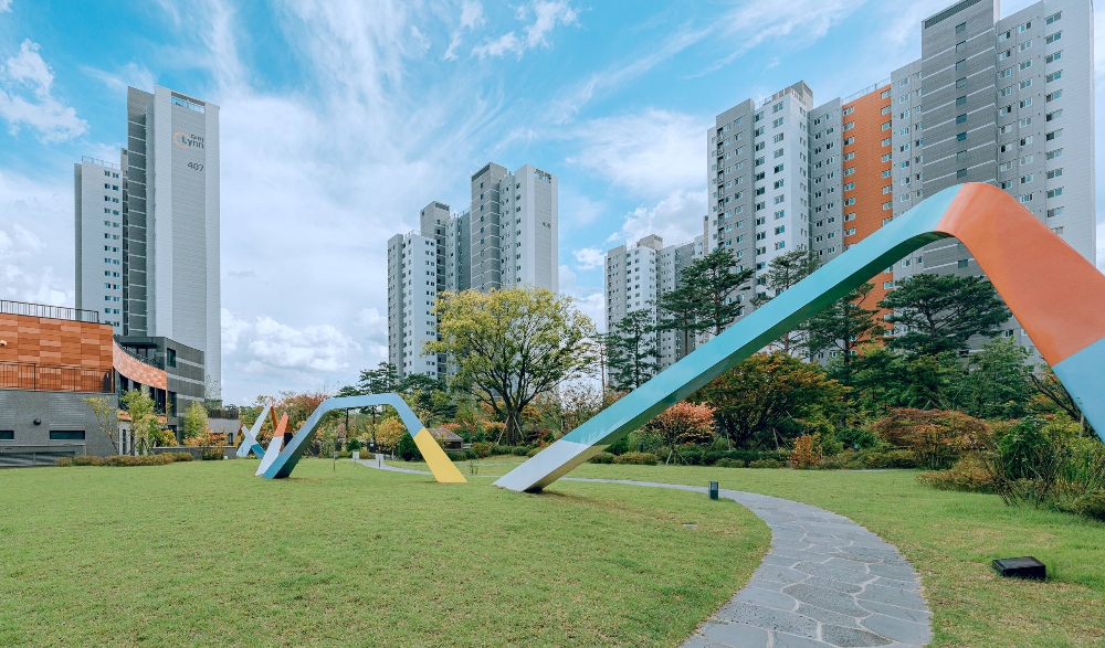 충북혁신도시 우미 린스테이 전경. (사진=우미건설)