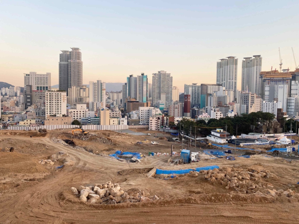 온천4구역 재개발 사업장 전경.(사진=삼성물산)