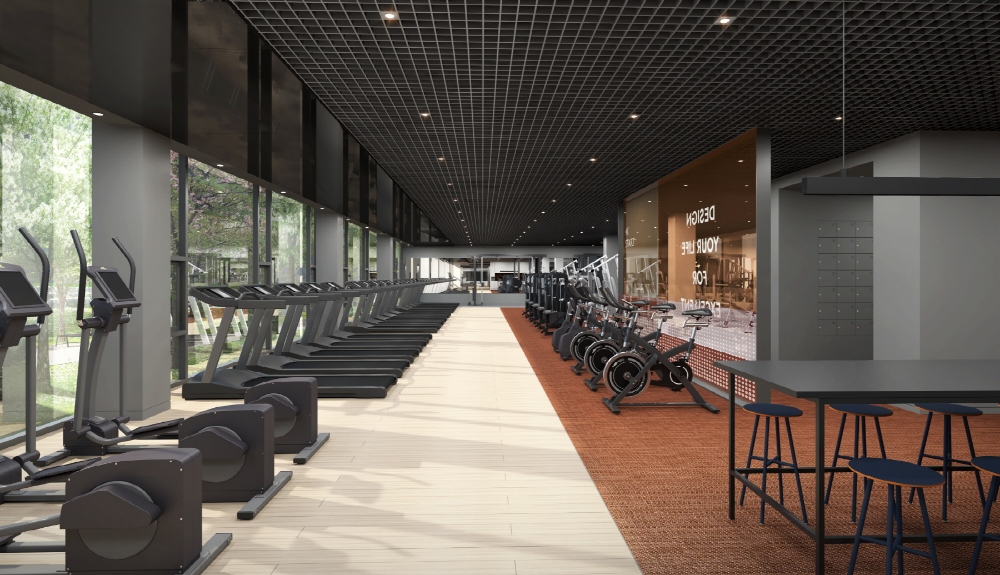 단지 내 커뮤니티 시설에 마련되는 피트니스