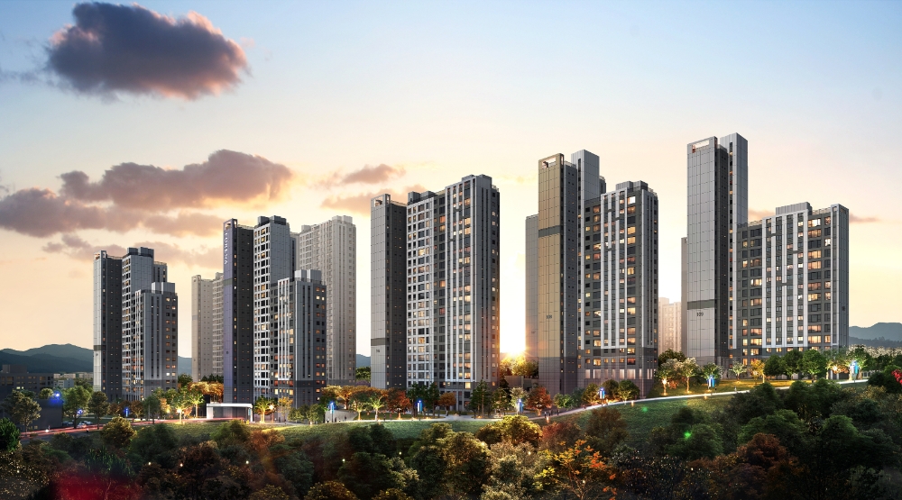 한화 포레나 수원장안 투시도.(사진=한화건설)