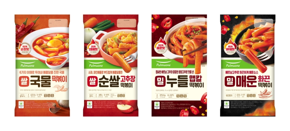 풀무원, 떡볶이 라인업 매운맛 4단계로 리뉴얼