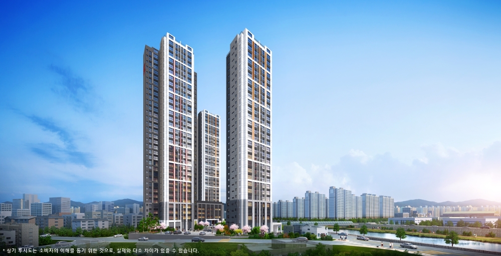 힐스테이트 광천 투시도.(사진=현대엔지니어링)