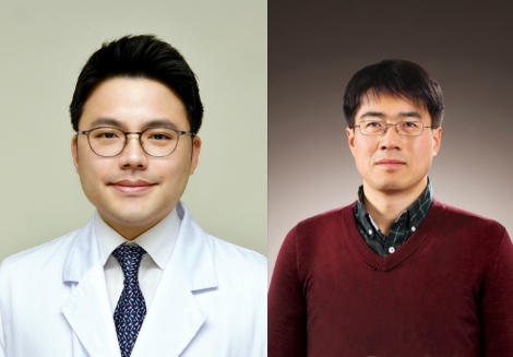 한양대병원 안과 이원준 교수(좌), 한양대학교 기계공학부 박준홍 교수(우). 사진=한양대병원