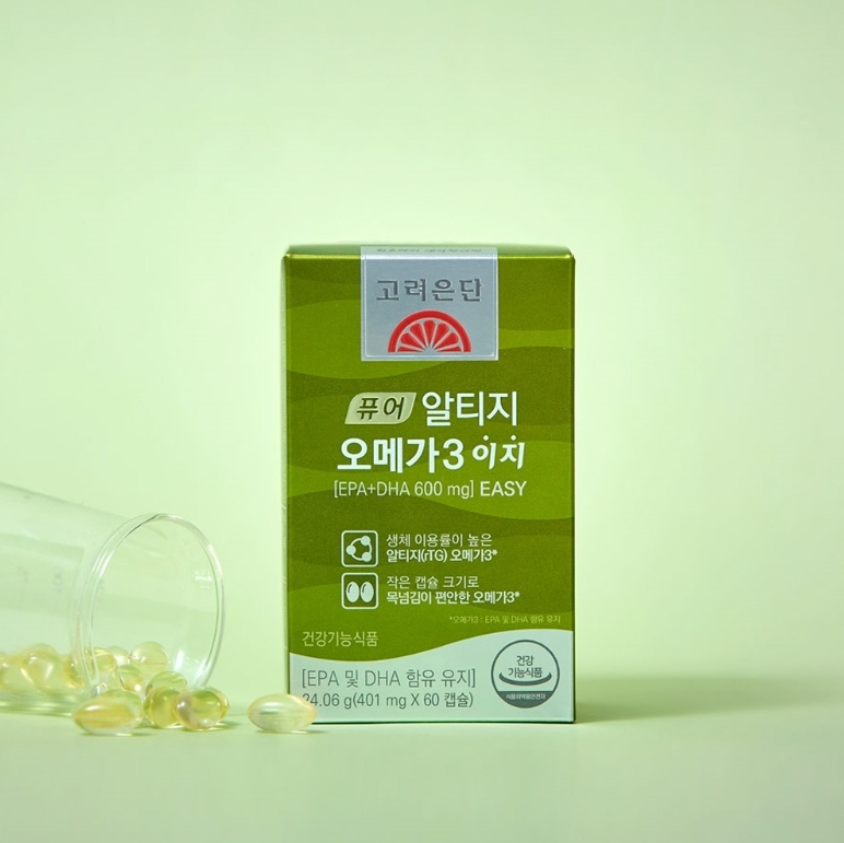 '고려은단 퓨어 알티지 오메가3 이지'. (사진=고려은단)