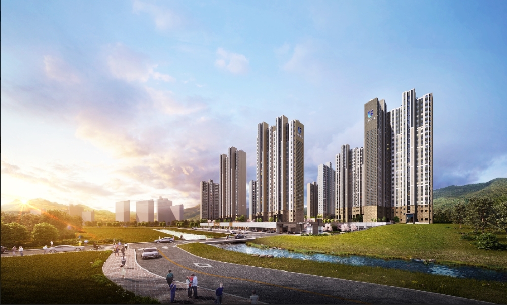 창원 마창대교 반도유보라 아이비파크 투시도. (사진= 반도건설)