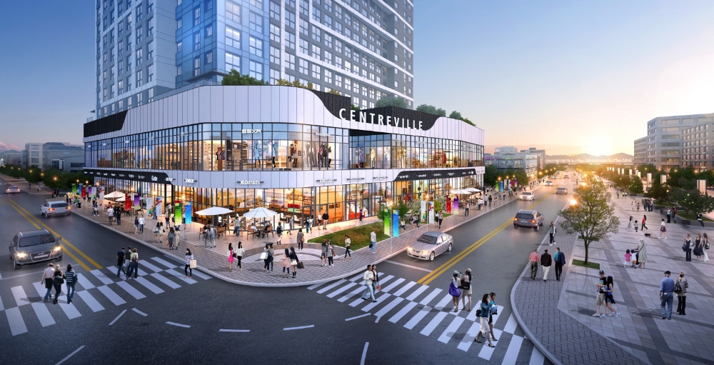 논현 센트레빌 라메르 상가 투시도.