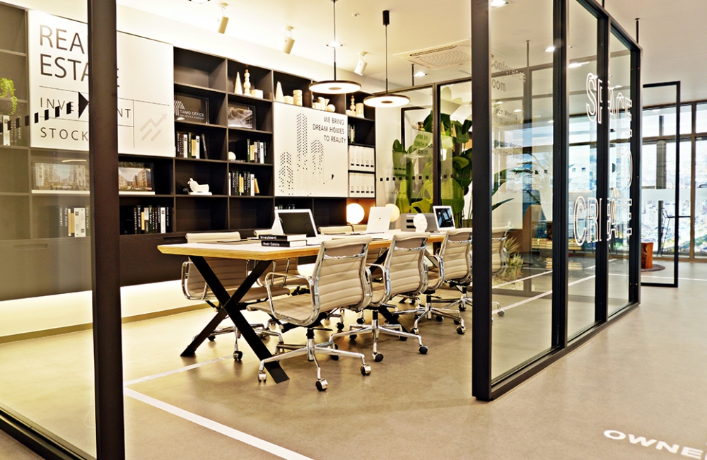 경기 광명시 하안동에서 분양하는 ‘광명 티아모 IT타워’ 오피스 모습.