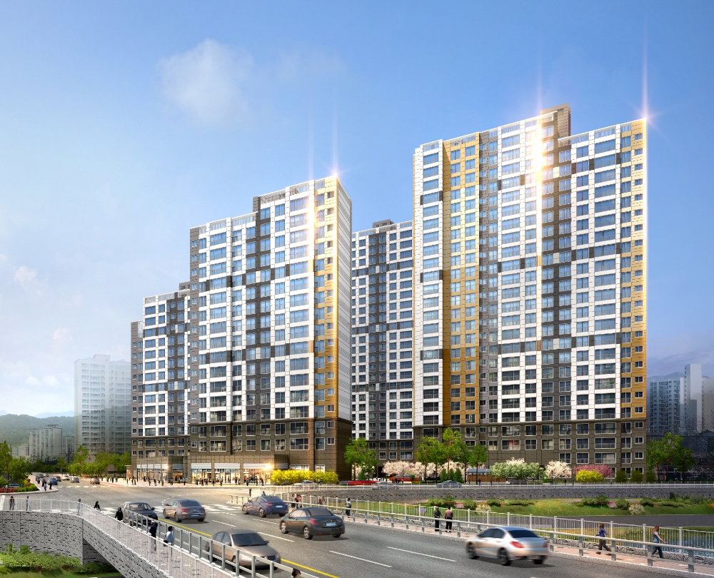 덕소 강변 라온프라이빗 투시도.