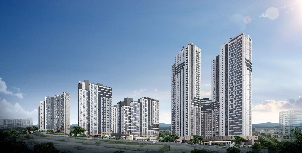 KCC스위첸 웰츠타워 2단지 투시도.(사진=KCC건설)