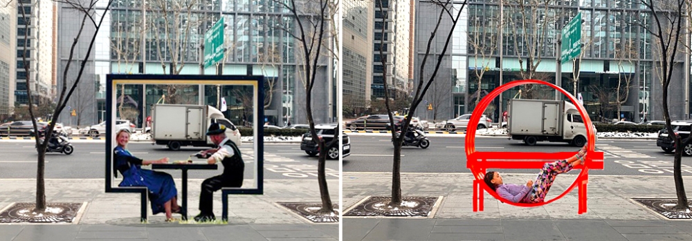 테헤란로 벤치 시뮬레이션(사진=강남구)