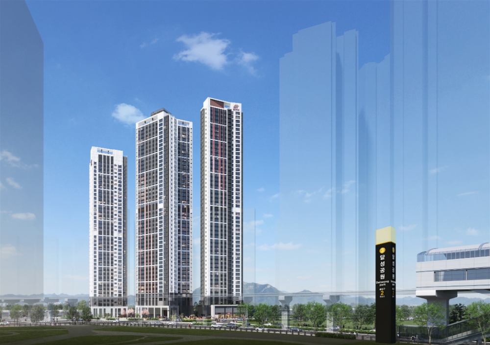 힐스테이트 달성공원역 투시도.(사진=현대건설)