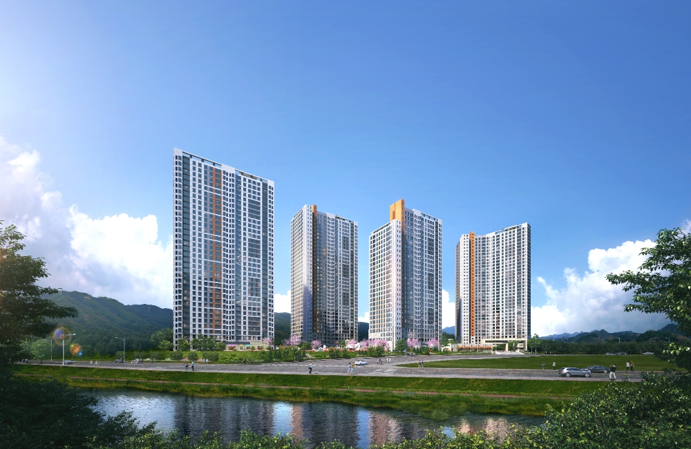 경산 하양 제일풍경채 투시도.(사진=제일건설)