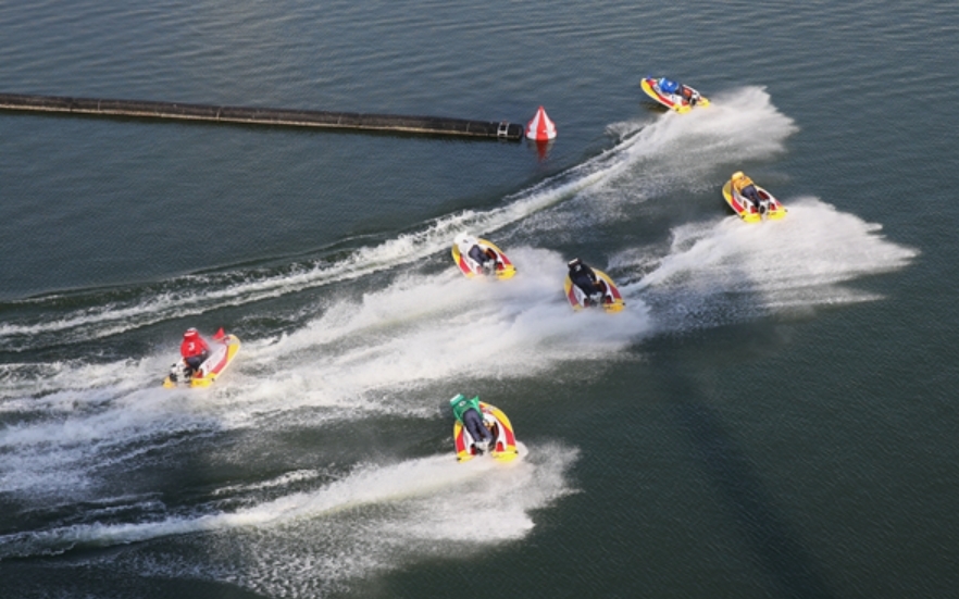 경정 선수들의 경기 모습. (사진=국민체육진흥공단)