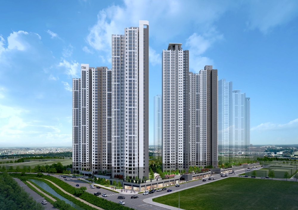 김해 푸르지오 하이엔드 2차 투시도.(사진=대우건설)