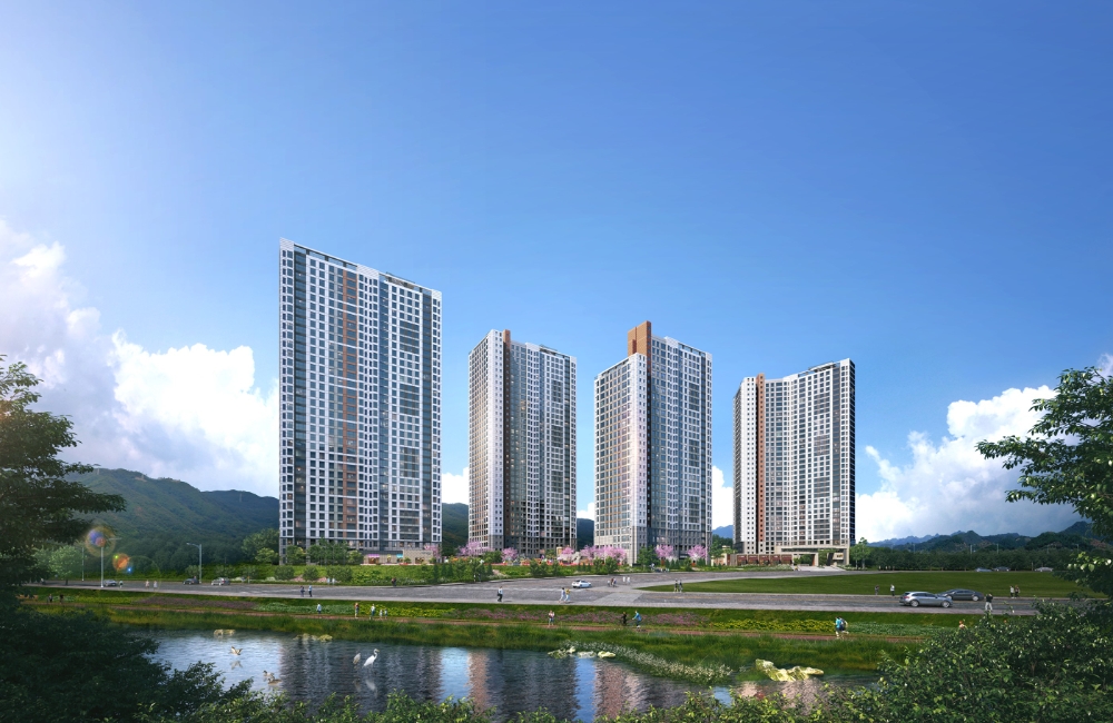 경산 하양 제일풍경채 투시도.(사진=제일건설)