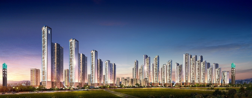 포스코건설, 일산 풍동2지구 도시개발사업 투시도.(사진=포스코건설)