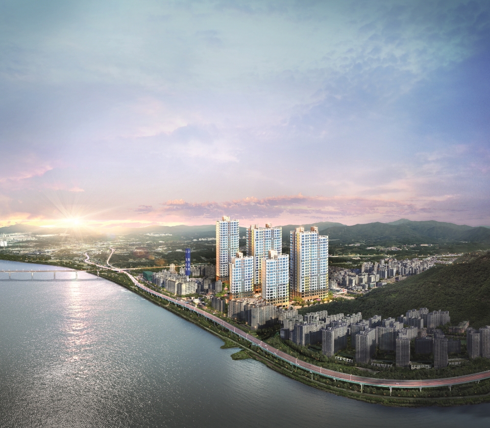 덕소 강변 라온프라이빗 조감도.