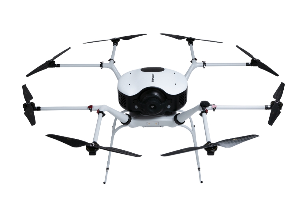 두산모빌리티이노베이션, 드론 전시회서 신제품 ‘DS30W’ 실물 첫 선