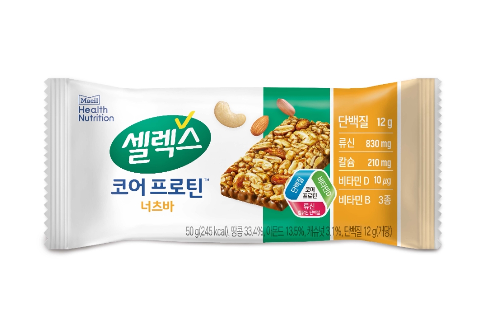 매일유업 셀렉스 ‘셀렉스 코어프로틴 너츠바’ 출시
