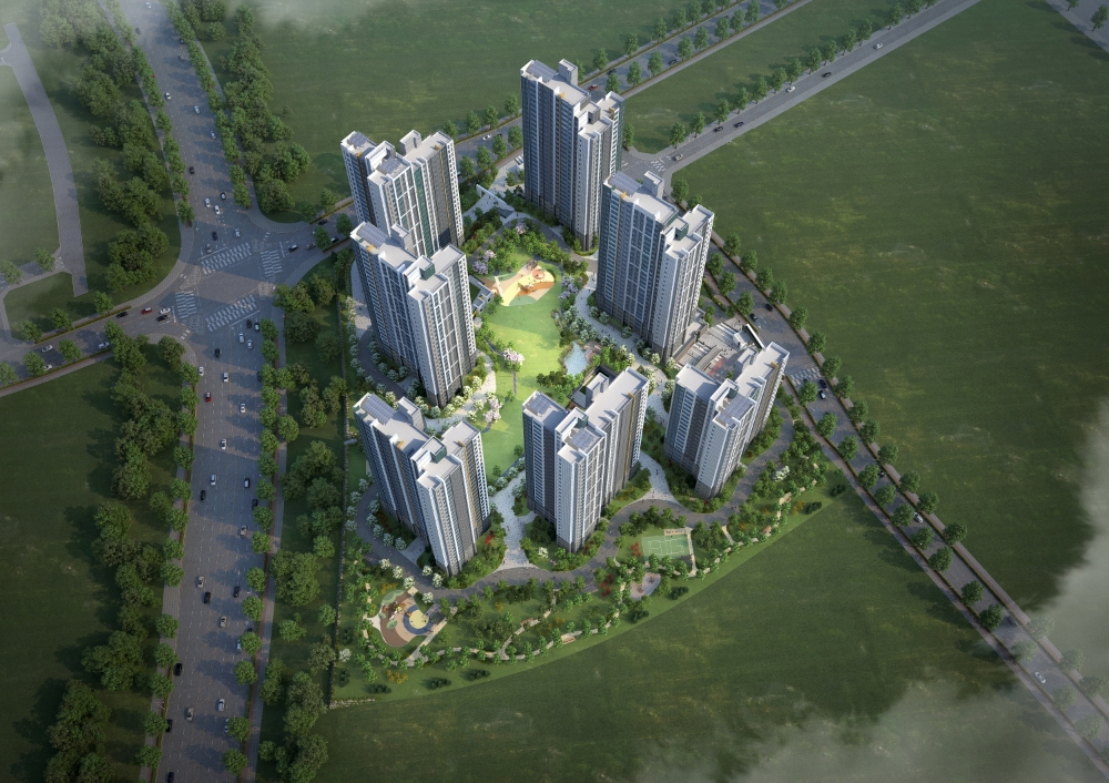 운정신도시 파크 푸르지오 단지내상가 조감도.(사진=대우건설)