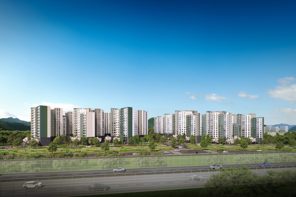 용계역 푸르지오 아츠베르 투시도.(사진=대우건설)