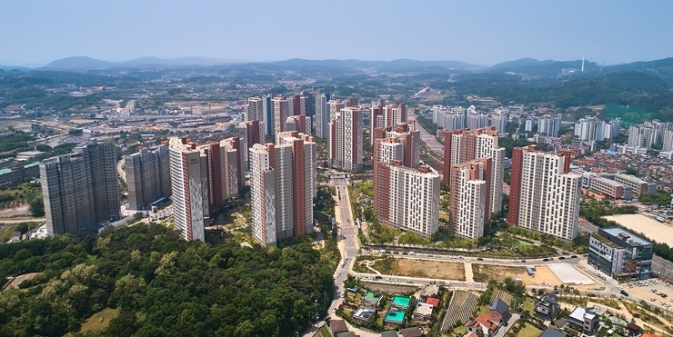 청주 가경 아이파크1,2,3,4단지 전경.(사진=HDC현대산업개발)