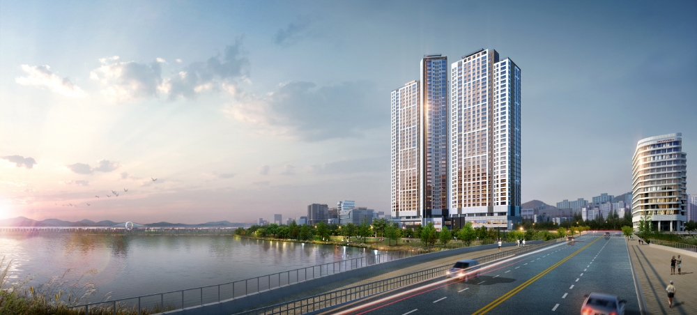 춘천 파밀리에 리버파크 투시도.(사진=신동아건설)