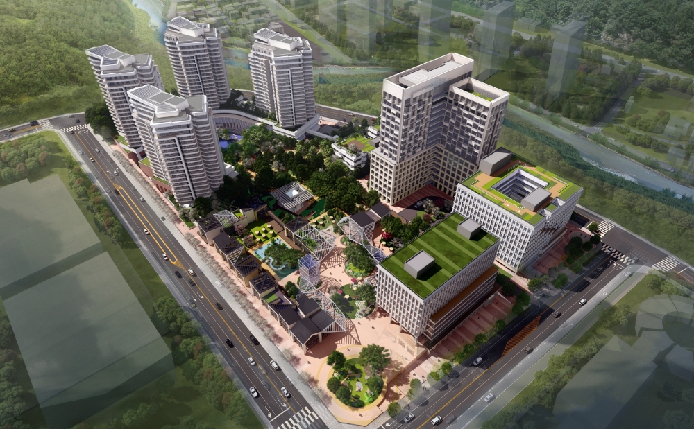 오시리아 메디타운 조감도.(사진=한화건설)