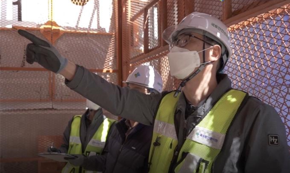 건설현장 안전점검 모습.(사진=국토안전관리원)