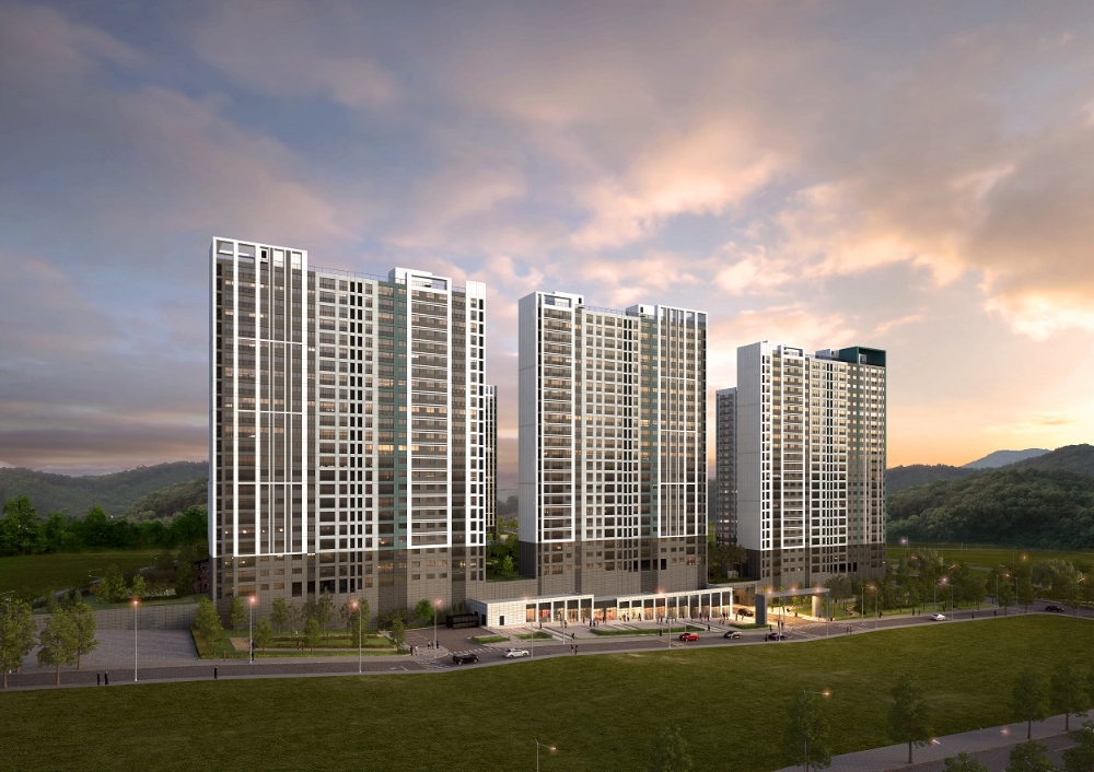 구미 푸르지오 센트럴파크 투시도.(사진=대우건설)