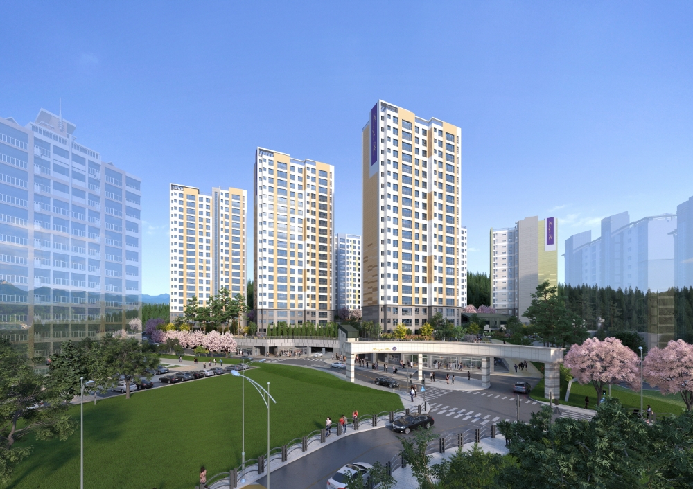 효성해링턴 플레이스 상무역 투시도