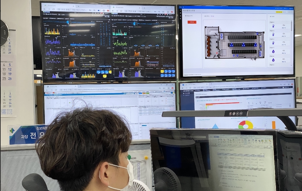정보시스템 모니터링 이중화 체계 구축 전경.(사진=국토안전관리원)