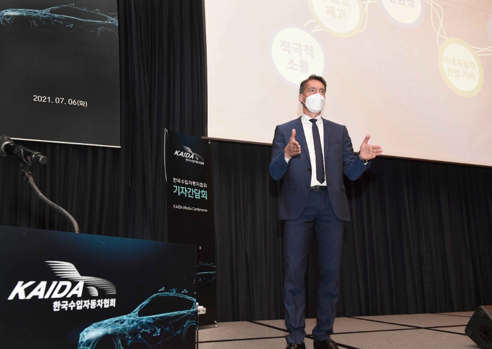 르네 코네베아그 회장.(사진=한국수입자동차협회)