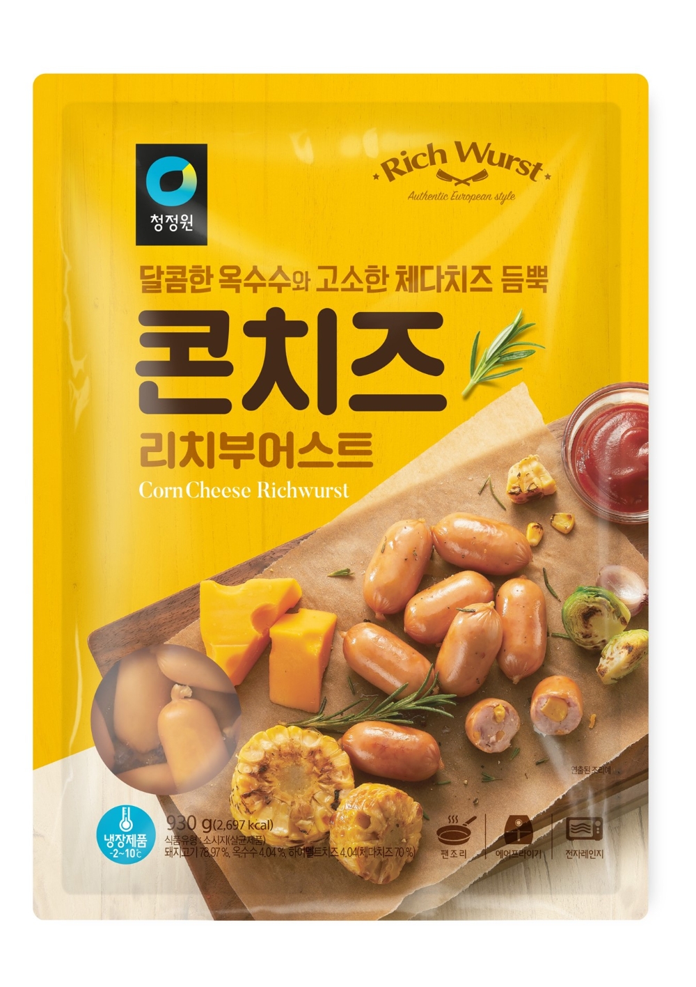 대상㈜ 청정원 ‘콘치즈 리치부어스트’ 선보여
