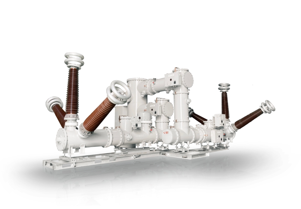 현대일렉트릭이 국내 첫 독자기술로 개발한 170kV 친환경 가스절연개폐장치(GIS).(사진=현대중공업)