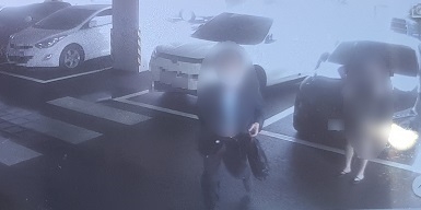 보이스피싱 대면편취 수거책.(사진제공=경남경찰청)