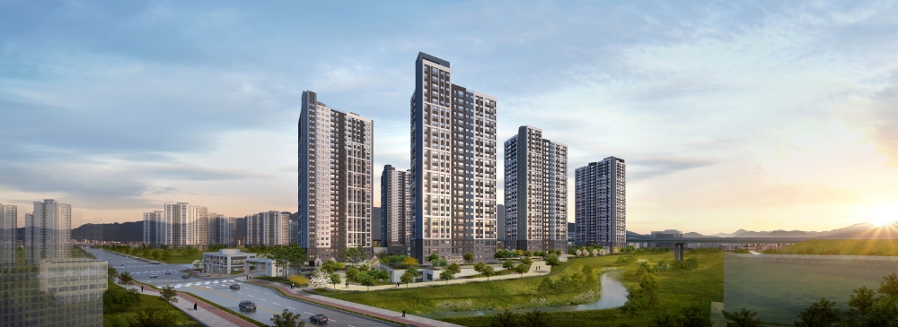 과천 지식정보타운 린 파밀리에 투시도.