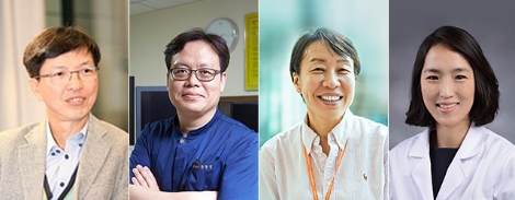 차 의과학대학교 (왼쪽부터) 성석주, 권창일, 이경아, 김자연 교수. 사진=차병원