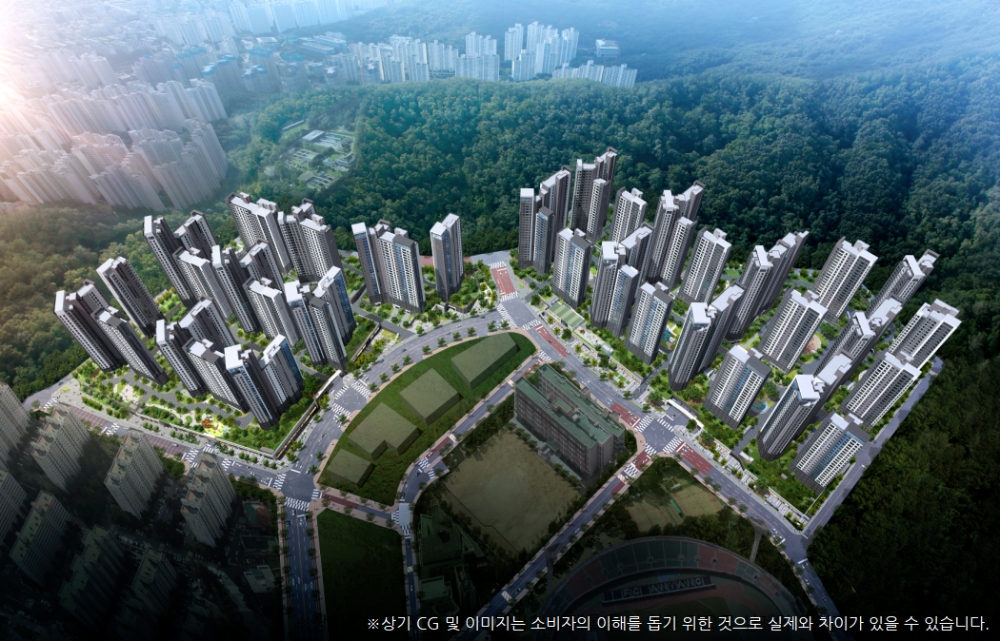 '평촌 엘프라우드' 통합 조감도