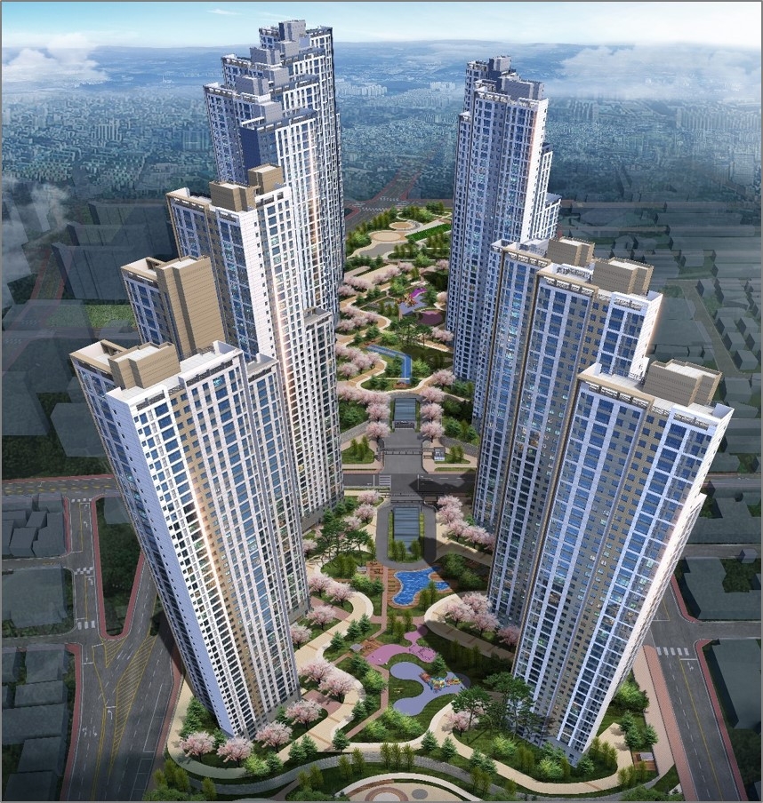 시흥 은행2지구 공동주택 조감도.(사진=롯데건설)