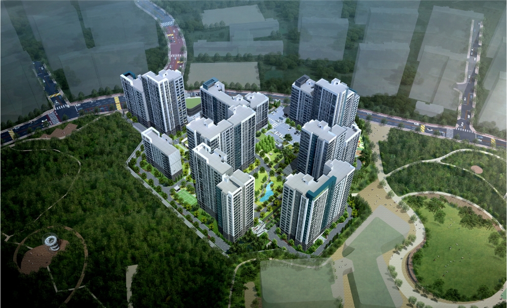 태봉공원 푸르지오 파크몬트 조감도