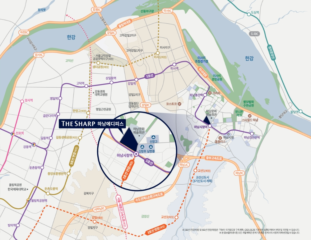 더샵 하남에디피스 위치도.(사진=포스코건설)